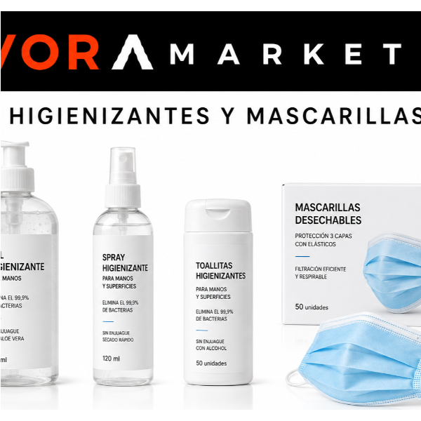Higienizantes y mascarillas