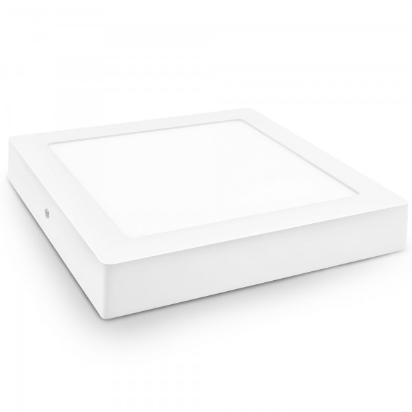 Downlight led superf.cuadr.blanco 24w.ca