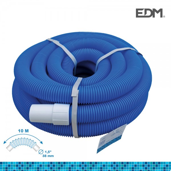 Manguera autoflotante color azul ø3,8 cm x 10 m