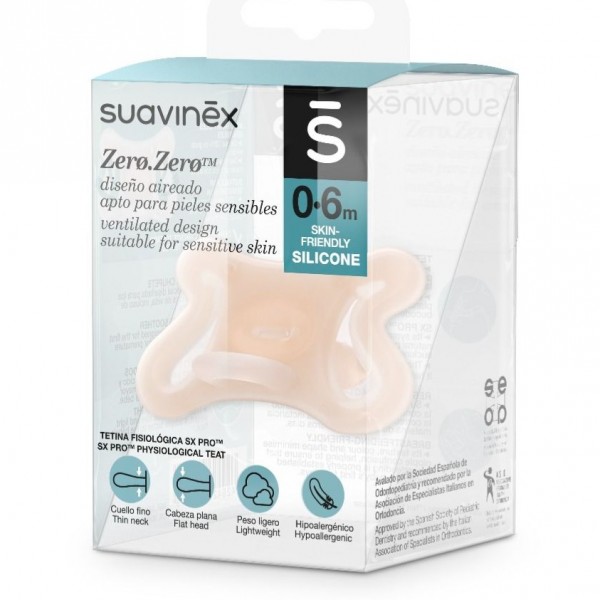 Chupete Silicona Fisiologico Suavinex Sx Pro Zero 0 - 6 m 01 Fair Tone