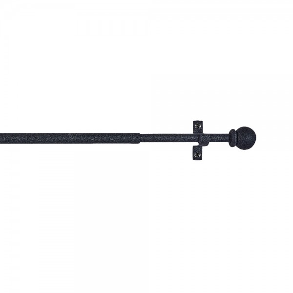 Portavisillo extensible deco esfera negro, 70 - 120 cm