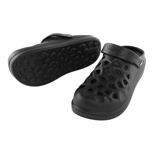 Zuecos para jardín y casa perforado negro talla 40