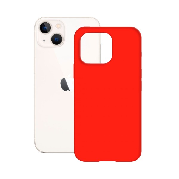 Ksix trasera semi rígida roja / apple iphone 14