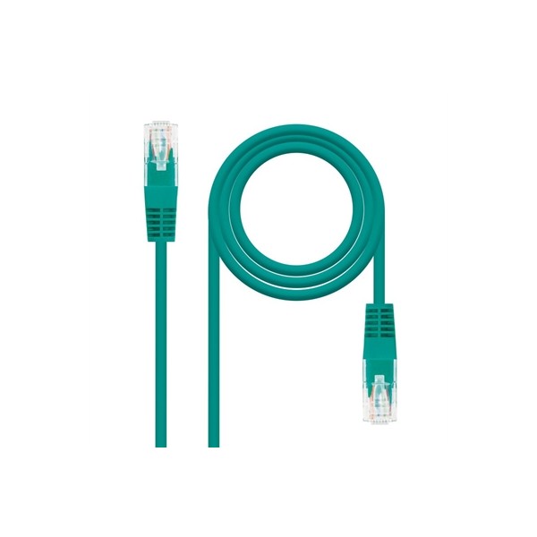 Nanocable latiguillo cat.6 utp 25cm verde