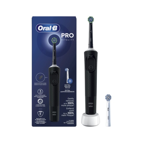 Cepillo Dental Electrico Recargable Oral-B Vitality Negro